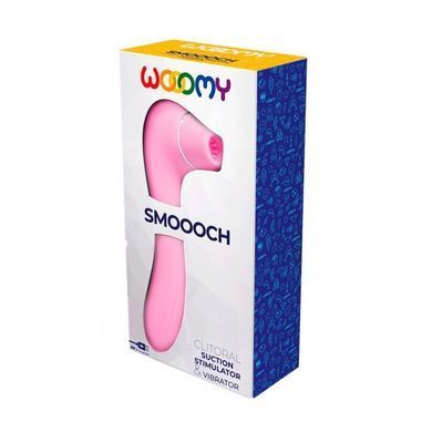 Вакуумный клиторальный стимулятор Wooomy Smoooch розовый