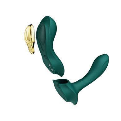 Смарт-вибратор в трусики Zalo - AYA Turquoise Green, зеленый