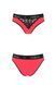 Трусики з широкою гумкою і мереживом Passion PS001 PANTIES red/black, size L