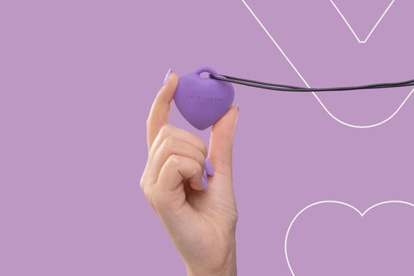 Мінівібратор &laquo;Сердечко&raquo; FairyGasm PleasureStone violet, фіолетовий