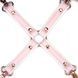 Хрестовина Liebe Seele White & Pink Leather Hogtie