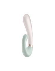 Смарт вібратор кролик із підігрівом Satisfyer Heat Wave рожево-бірюзовий