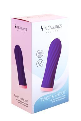 Віброкуля S Pleasures Bullets Twist & Shout Purple, фіолетова