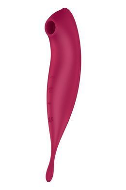 Смарт-вибратор для клитора с вакуумной стимуляцией Satisfyer Twirling Pro+ красный
