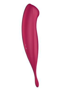 Смарт-вибратор для клитора с вакуумной стимуляцией Satisfyer Twirling Pro+ красный