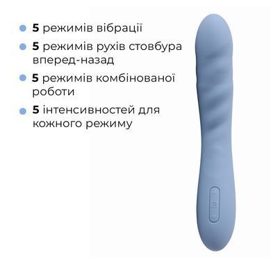 Смарт-вибратор для точки G с пульсацией Svakom Ava Neo, синий