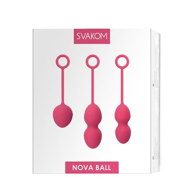 Набір вагінальних кульок із зміщеним центром ваги Svakom Nova Plum Red