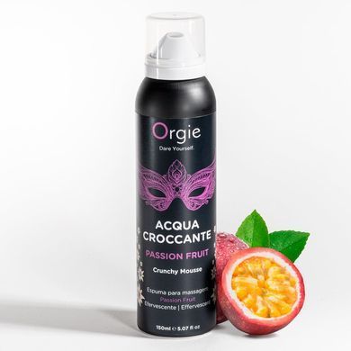 Массажная пенка Orgie &ndash; Acqua Croccante Passion Fruit (150 мл), эффект лопающихся пузырьков