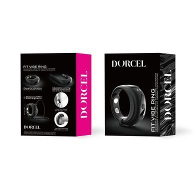 Эрекционное виброкольцо Dorcel Fit Vibe Ring, черное