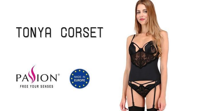 TONYA CORSET black S/M - Passion