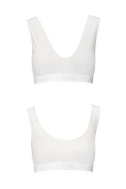 Спортивний топ з еластичної бавовни Passion PS005 TOP white, size L