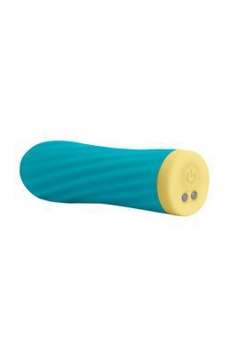 Віброкуля S Pleasures Bullets Twist & Shout Turquoise, бірюзова