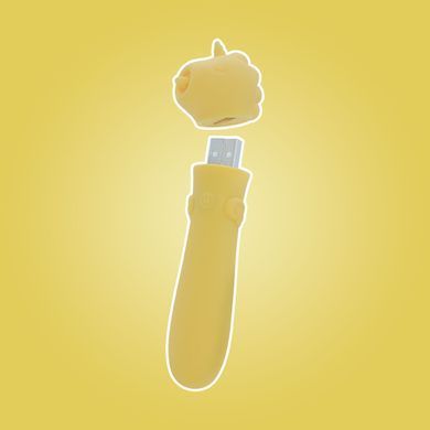 Вібратор-єдиноріжка Unihorn USB Bullet &ndash; Bean Blossom, жовтий