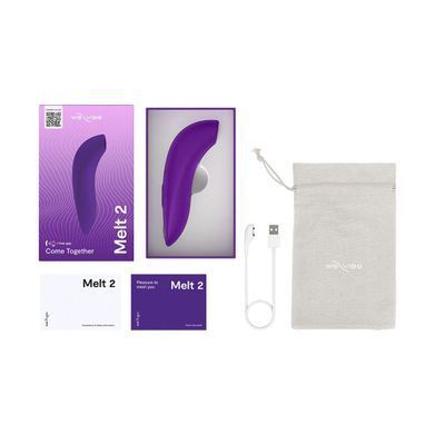 Вакуумный смарт-стимулятор для пар We-Vibe Melt 2 Purple, фиолетовый