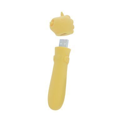 Вібратор-єдиноріжка Unihorn USB Bullet &ndash; Bean Blossom, жовтий