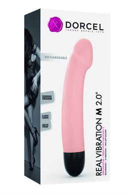 Вібратор Dorcel Real Vibration M Flesh 2.0, діаметр 3,7см, перезаряджається, для точки G