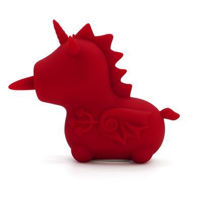 Вібратор-єдиноріжка Unihorn &ndash; Blaze Diablo, пестливий роздвоєний язичок, червоний