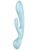 Двосторонній вібратор-кролик Satisfyer Triple Oh Light Blue, 3 мотори