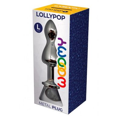 Анальна пробка Wooomy Lollypop Double Ball Metal Plug L