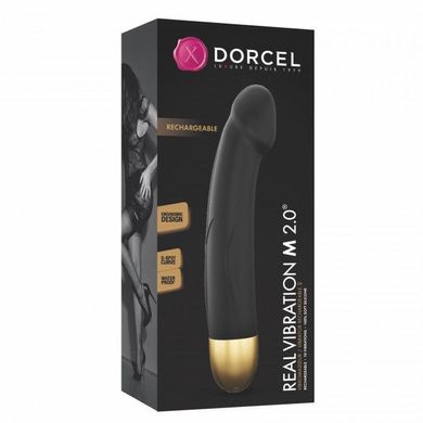 Вибратор Dorcel Real Vibration M Gold 2.0, диам 3,7см, перезаряжаемый, для точки G