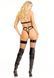 Боди-портупея Leg Avenue Patent Leather Harness Teddy M, лаковые ремни с чокером