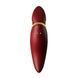 Вібратор 2в1 з язичком Zalo &mdash; Hero Wine Red, кристал Swarovski, червоний
