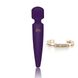 Вібромасажер Rianne S: Bella Mini Wand Purple, 10 режимів роботи, медичний силікон, подарункове упакування