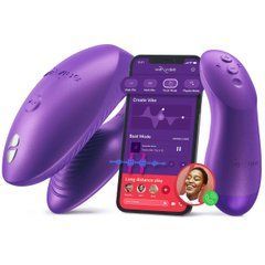 Смарт-вібратор для пар We-Vibe Chorus Pro Cosmic Purple, фіолетовий