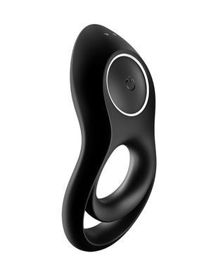 Ерекційне кільце з вібрацією Satisfyer Legendary Duo, чорне