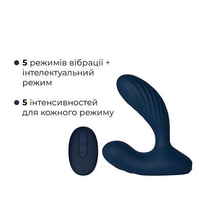 Інтерактивний масажер простати та вібратор точки G Svakom Vick Neo 2, синій
