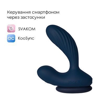 Інтерактивний масажер простати та вібратор точки G Svakom Vick Neo 2, синій