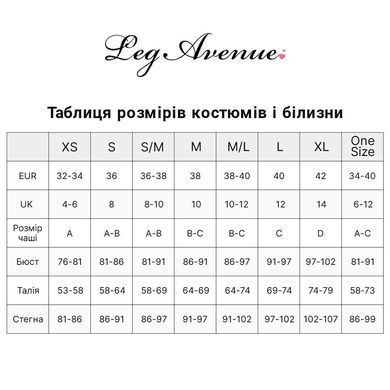 Боди-портупея Leg Avenue Patent Leather Harness Teddy L, лаковые ремни с чокером