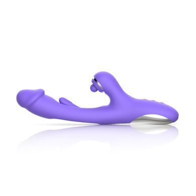 Вібратор-кролик Good Vibes Only - Tess Rabbit Vibrator with G-Spot Stimulator, фіолетовий