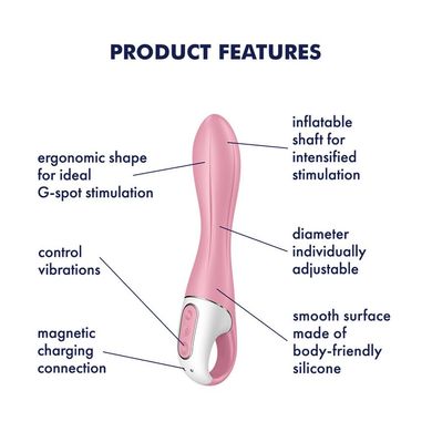 Вибратор точки G Satisfyer Air Pump Vibrator 2, надувается