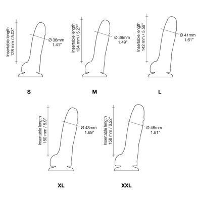 Реалістичний фалоімітатор Strap-On-Me Sliding Skin Realistic Dildo рожевий - L