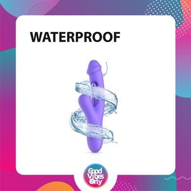 Вібратор-кролик Good Vibes Only - Tess Rabbit Vibrator with G-Spot Stimulator, фіолетовий