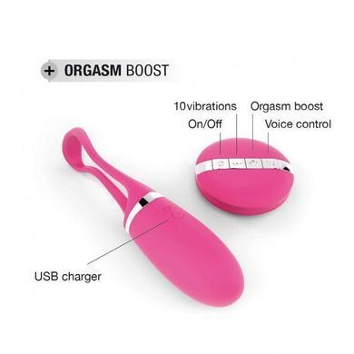 Віброяйце Dorcel Secret Delight Magenta з пультом ДК, рожеве