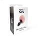 Силіконова анальна пробка М Art of Sex - Silicone Bunny Tails Butt plug, Чорна