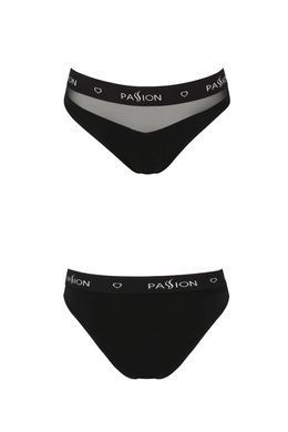 Трусики з прозорою вставкою Passion PS006 PANTIES black, size L