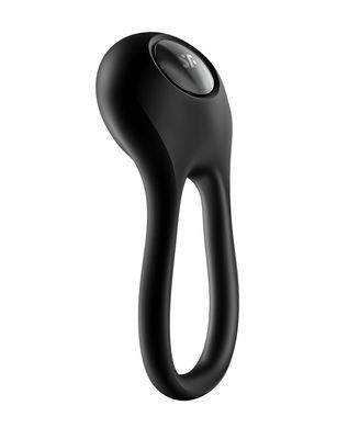 Ерекційне кільце з вібрацією Satisfyer Majestic Duo, чорне