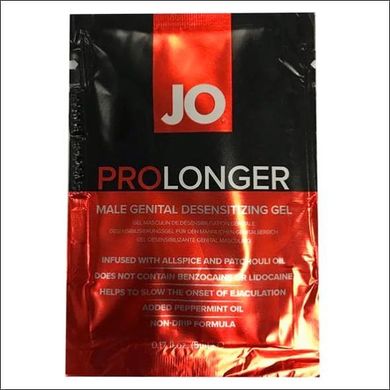 Пролонгер гель System JO Prolonger Gel (5 мл) з маслом перцевої м'яти, гвоздикового перцю та пачулів
