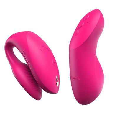 Смарт-вібратор для пар We-Vibe Chorus Pro Electric Pink, рожевий