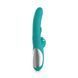 Вібратор-кролик Good Vibes Only - Lisa Thrusting Rabbit Vibrator with G-Spot Stimulator, бірюзовий