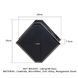 Сумка для секс-іграшок LOCKINK Mysterious Square Kink Bag, чорна, набір для бондажу в комплекті