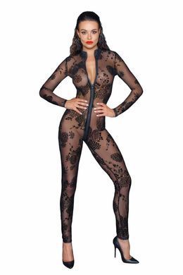 Сетчатый бодистокинг Noir Handmade F237 Long tulle overall, M
