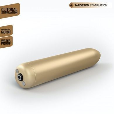 Перезаряжаемая вибропуля Dorcel Rocket Bullet Gold, золотая