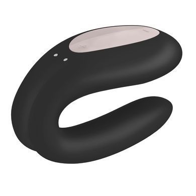 Смарт-вібратор для пар Satisfyer Double Joy Black, чорний