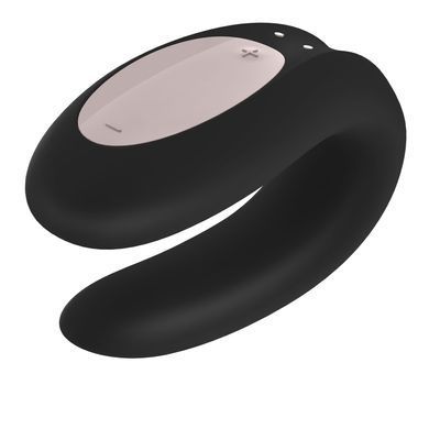 Смарт-вібратор для пар Satisfyer Double Joy Black, чорний