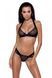Комплект білизни ARIN SET black XXL/XXXL - Passion Exclusive: сітчастий ліф і стрінги