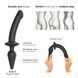Анальна пробка з дилдо 2в1 Strap-On-Me SWITCH PLUG-IN DILDO Black S
